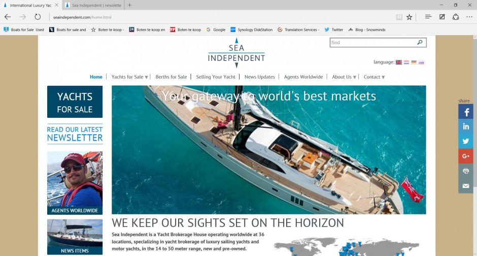 Sea Independent has introduced new websites